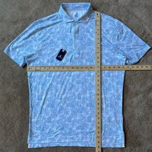 NWT Johnnie-O Featherweight Polo - Tropical plant print